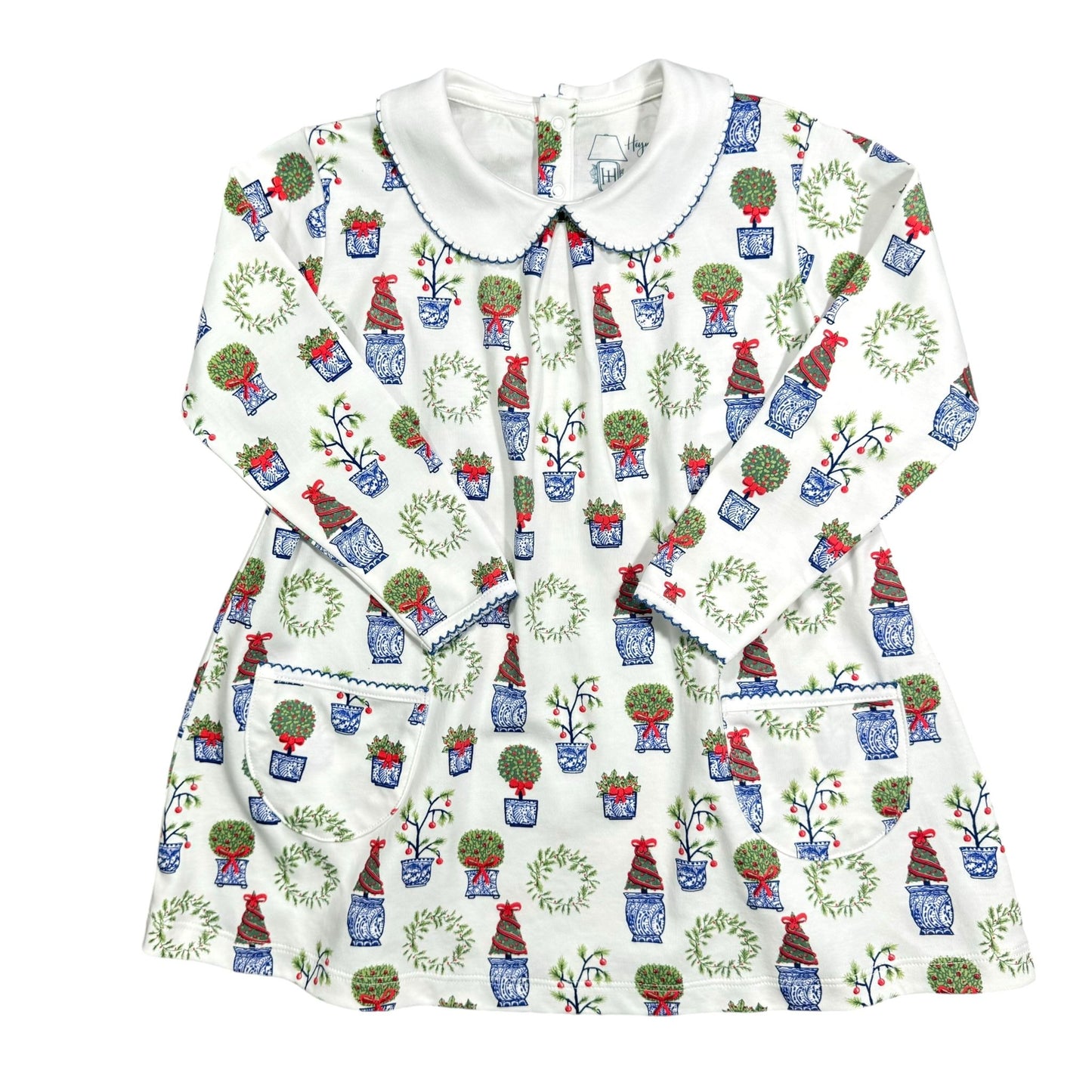 Christmas Planters Pima Twirl Dress