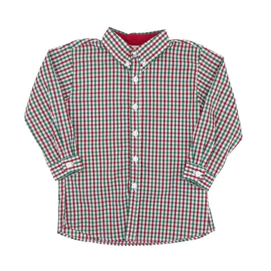 Christmas Plaid Boys Shirt