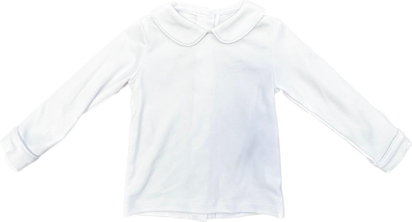 White Long Sleeve Peter Shirt