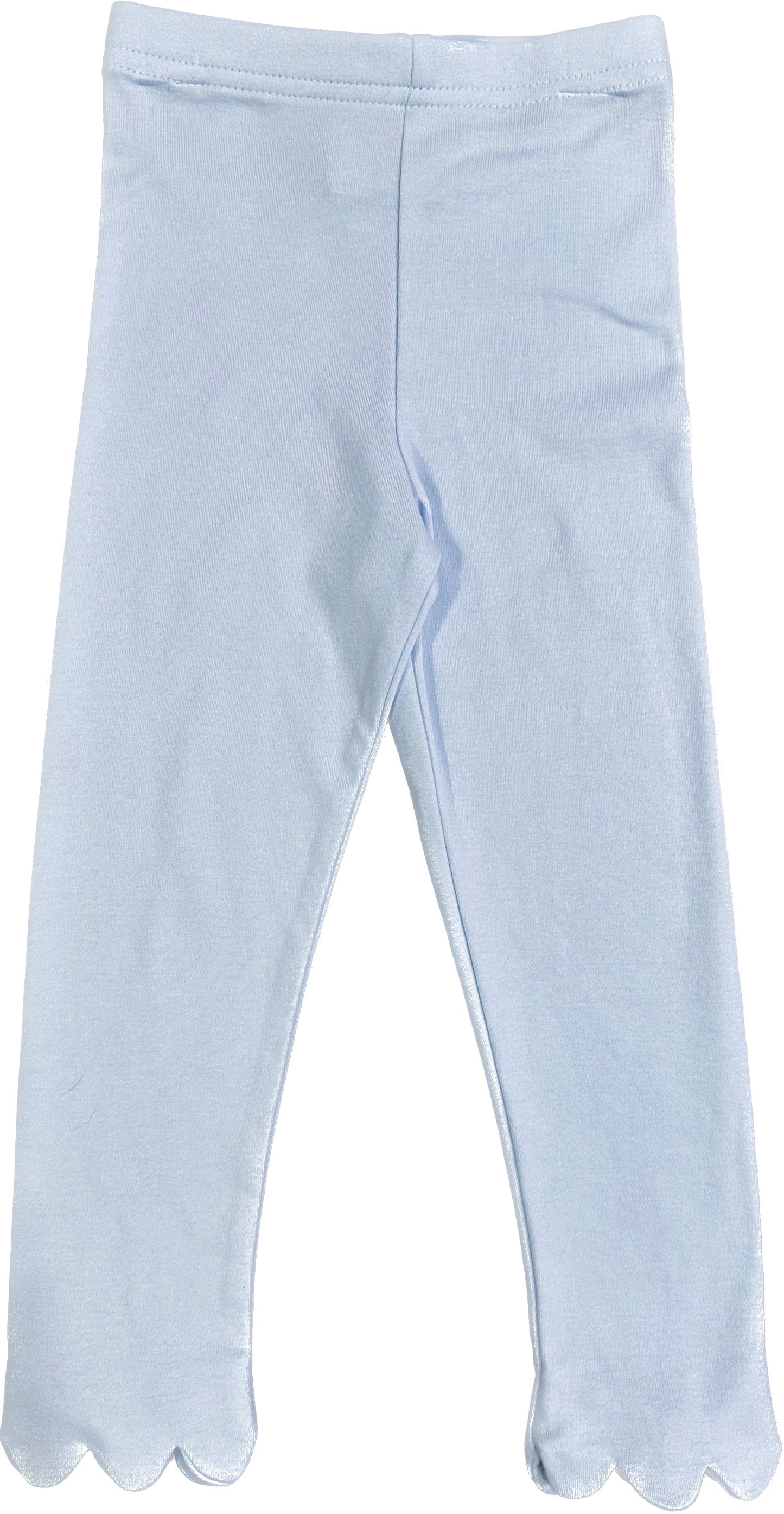 Light Blue Scalloped Kendall Legging