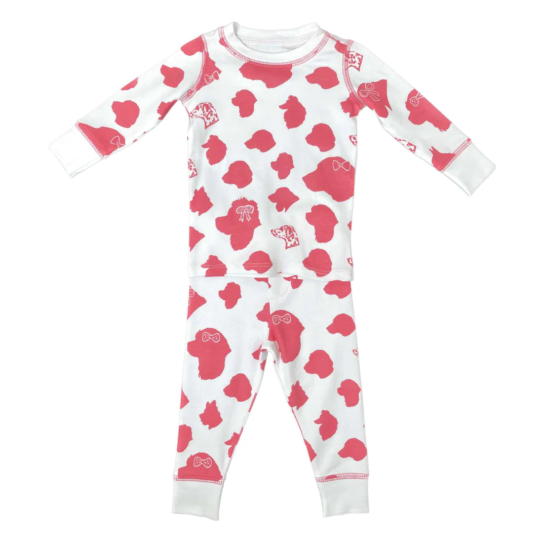 Pink Dogs 2-Piece Pajama Set