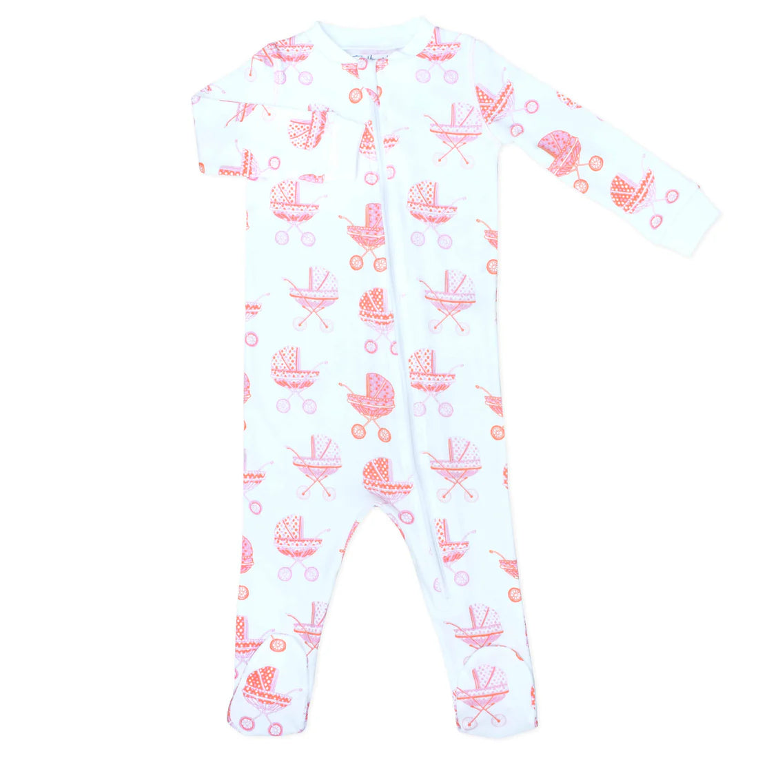 Pink Baby Carriage Footless Pajama