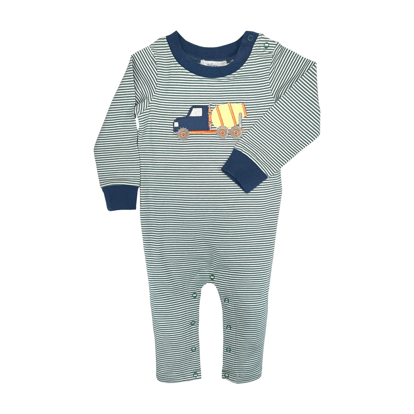 Concrete Truck Appliqué Romper