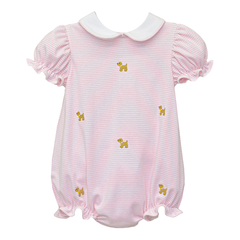 Labrador Louisa Pink Bitty Stripe Bubble