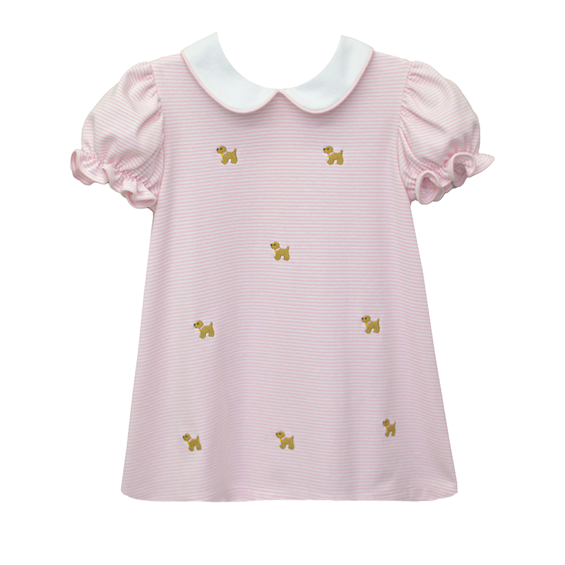 Labrador Louisa Pink Bitty Stripe Dress