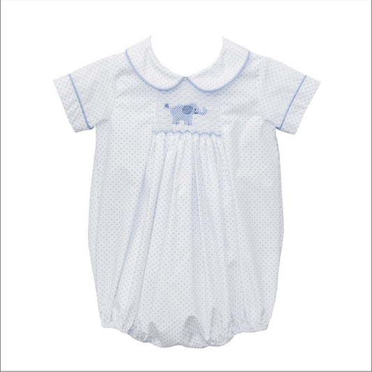 Elephant Silas Smocked Bubble