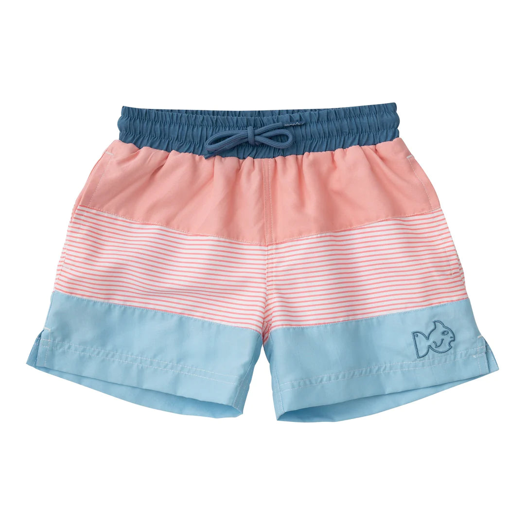 Murex Shell Colorblock Boogie Board Swim Trunks