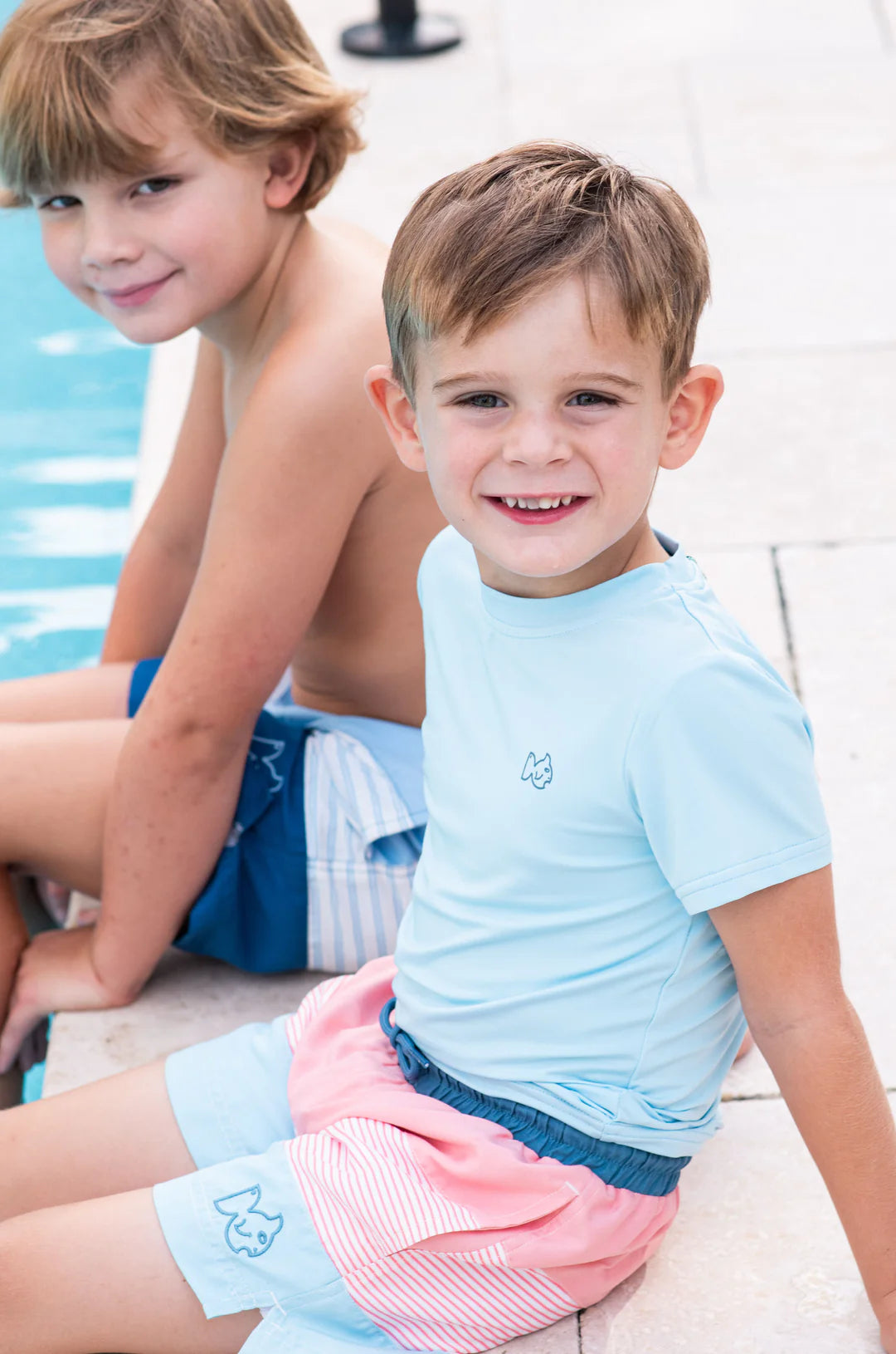 Murex Shell Colorblock Boogie Board Swim Trunks