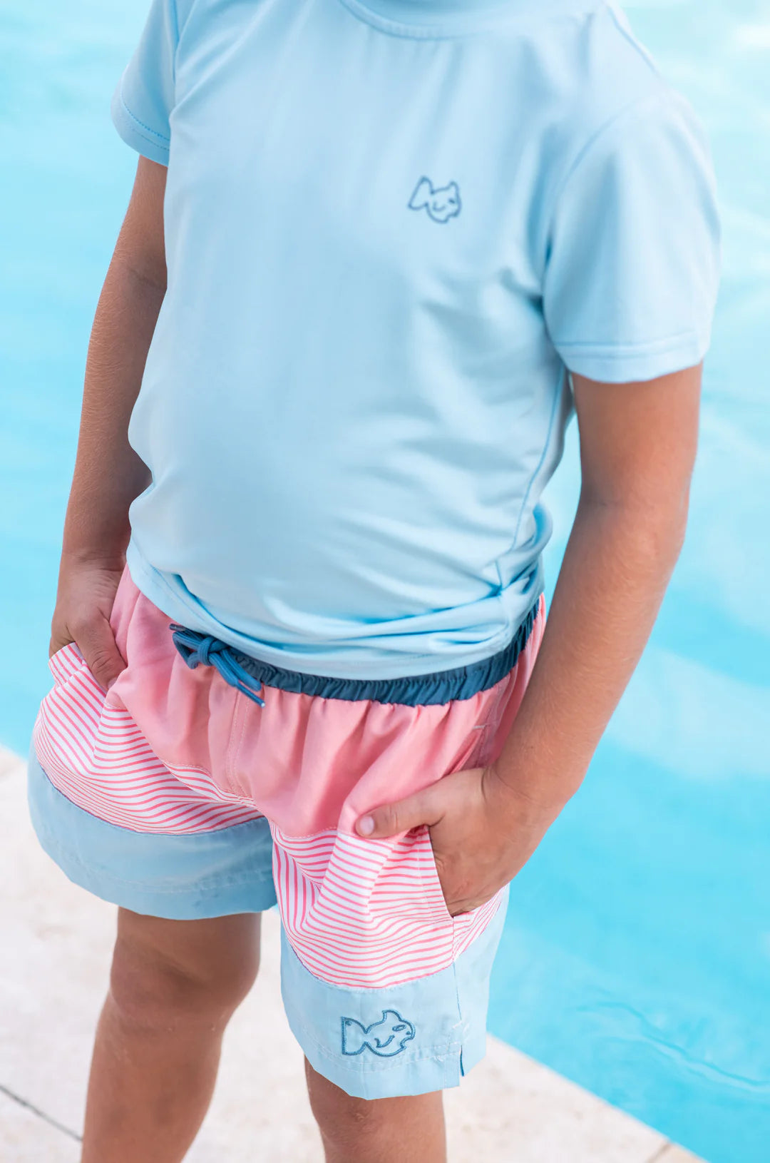 Murex Shell Colorblock Boogie Board Swim Trunks