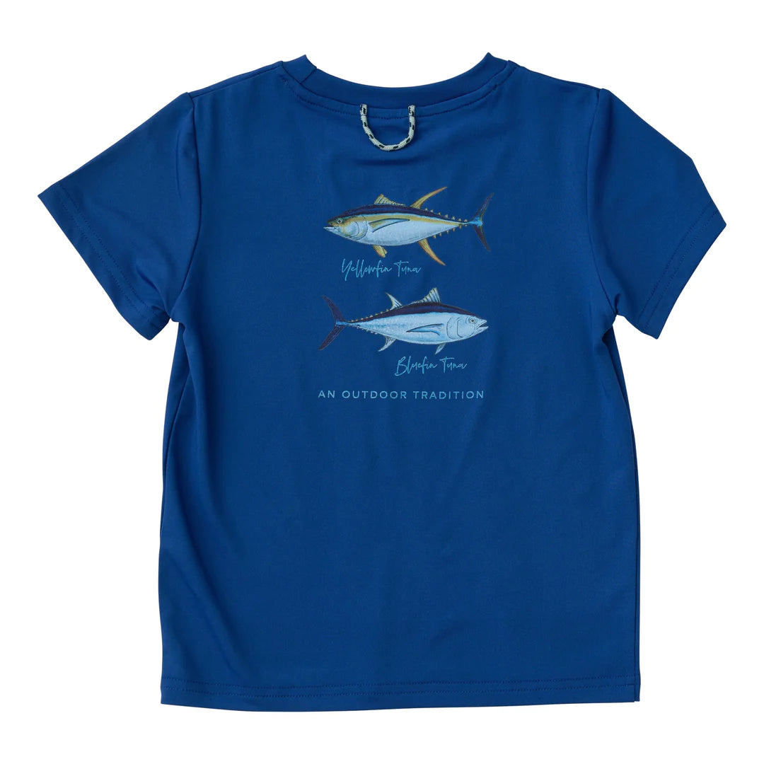 Deep Ultramarine Pro Performance Short Sleeve Fishing Tee