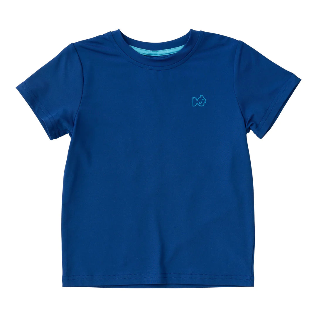 Deep Ultramarine Pro Performance Short Sleeve Fishing Tee