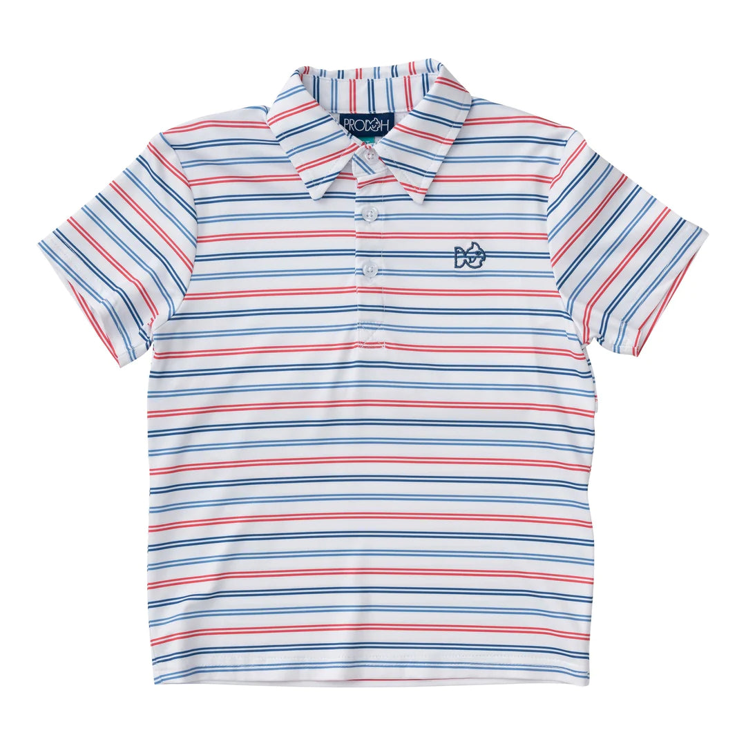USA Stripe Pro Performance Polo