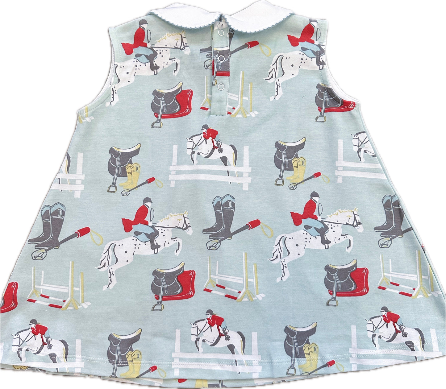 Equestrian Sleeveless Pocket Twirl Dress