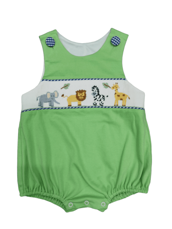 Safari Smocked Boy Bubble