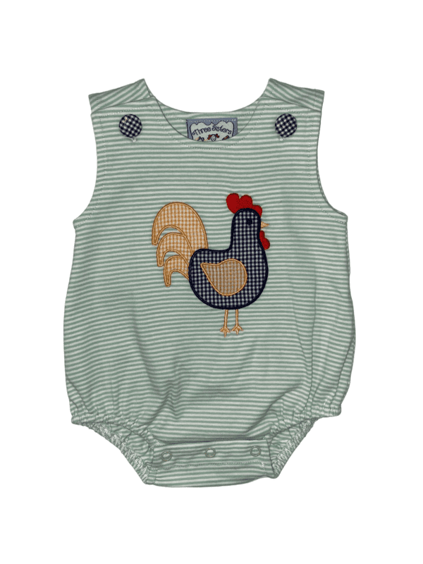 Rooster Appliqué Bubble