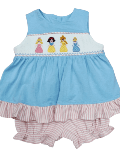 Princess Smocked Bloomer Set