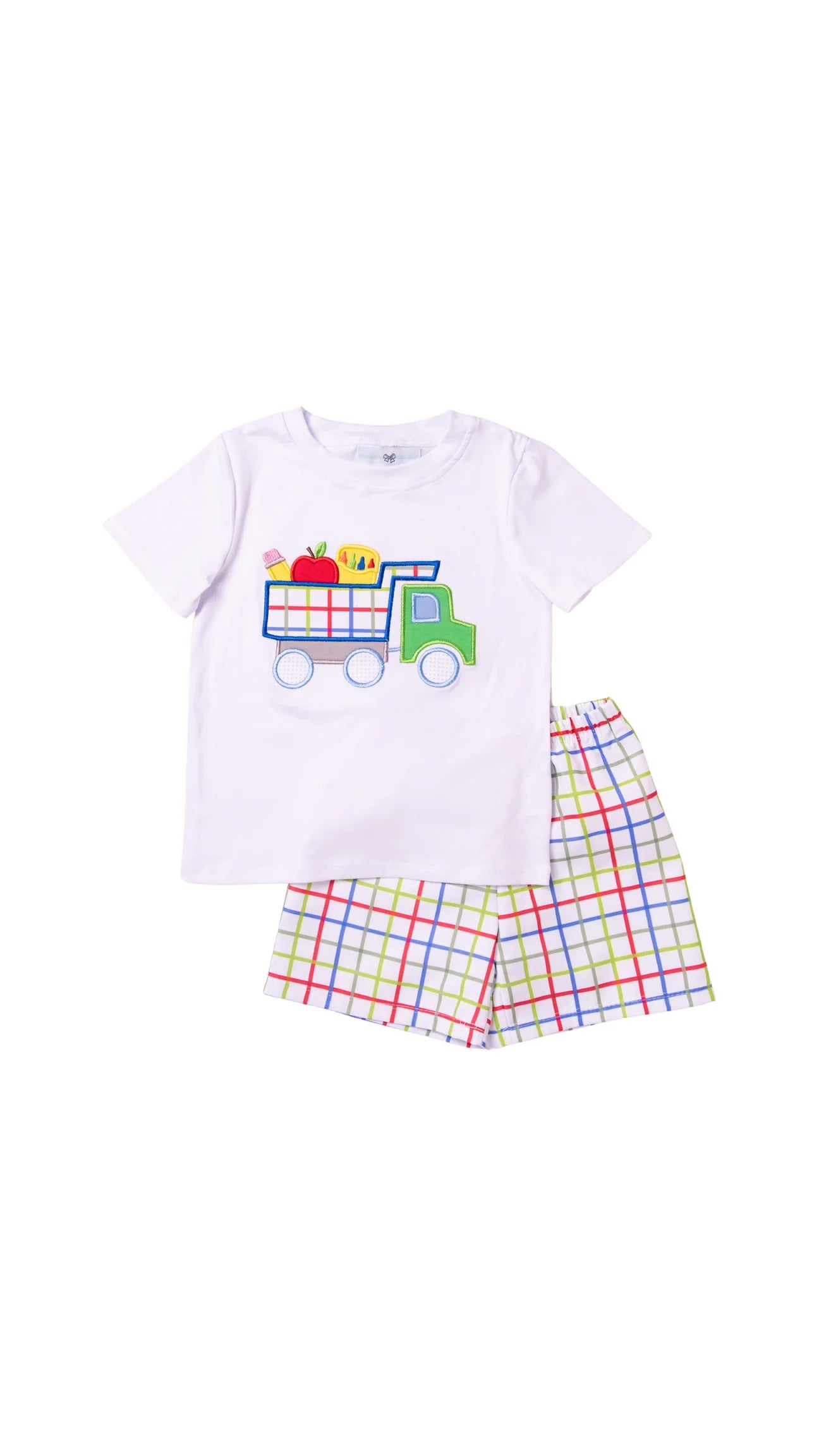 Back To School Plaid Short Set