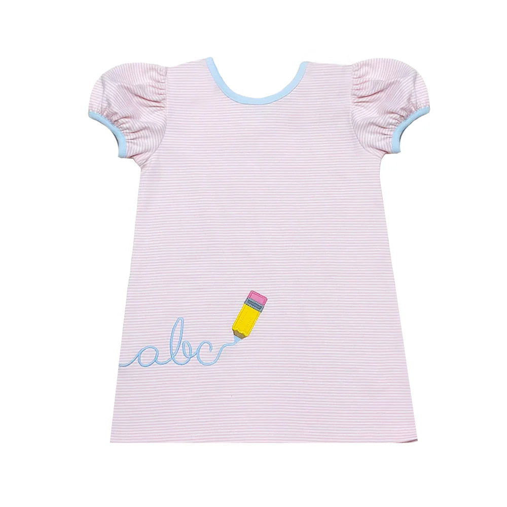 ABC Pencil Embroidered Dress