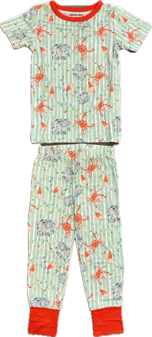 Crab Trap Christmas 2pc Pajama Set