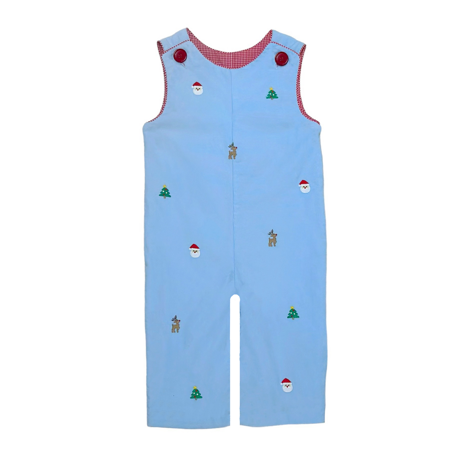 Light Blue Reversible Corduroy Christmas Longall
