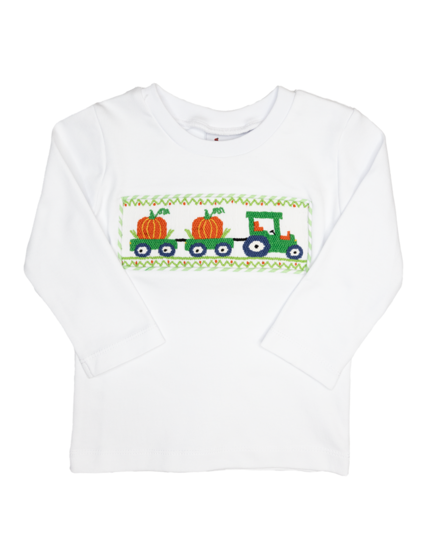 Boys Smocked Pumpkin Truck Tshirt