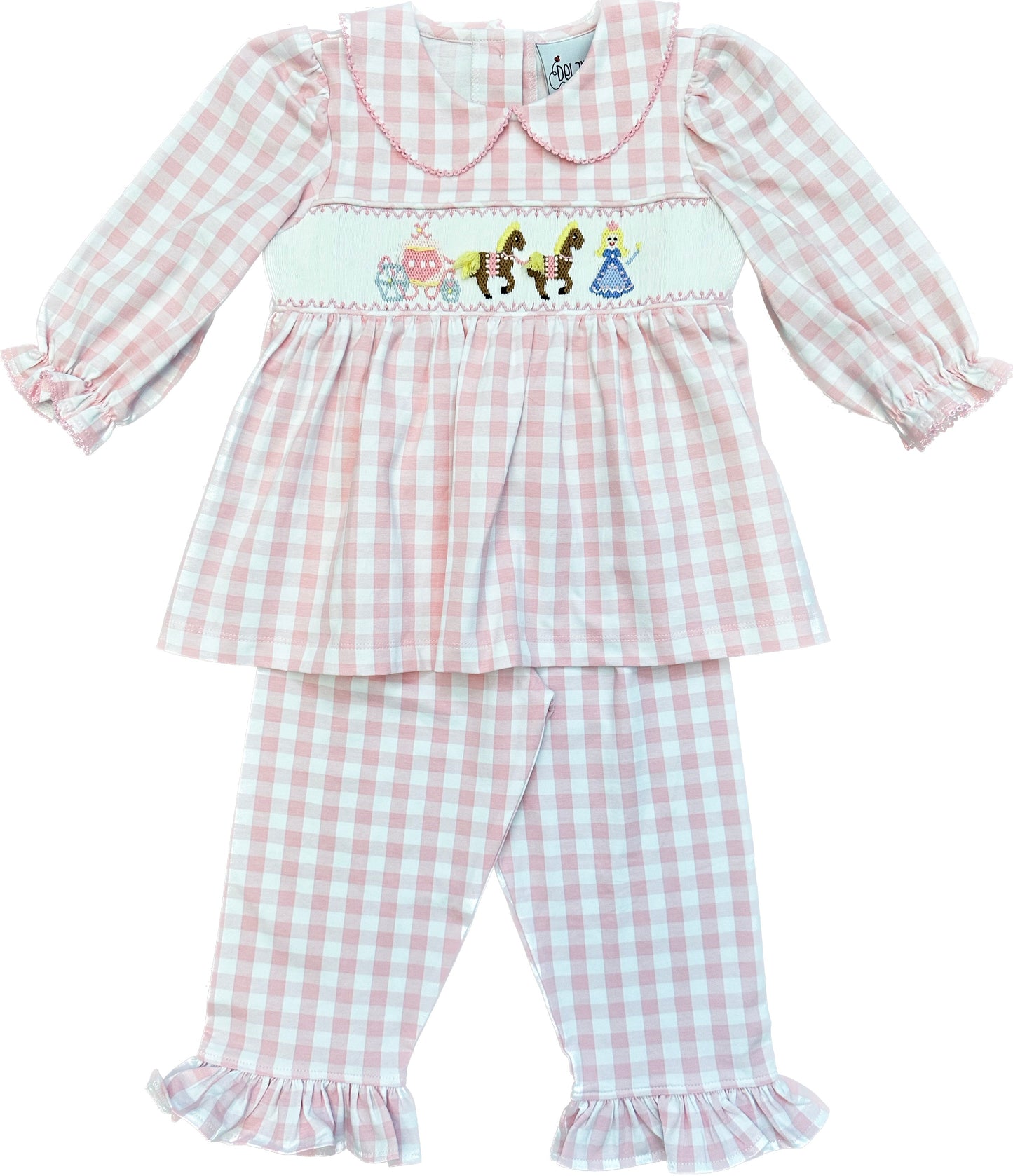 Princess Carriage Smocked Legging Set