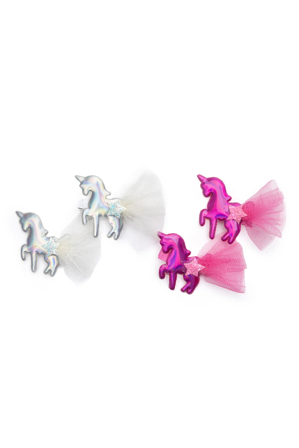 Iridescent Unicorns Hairclips - 2 Clips