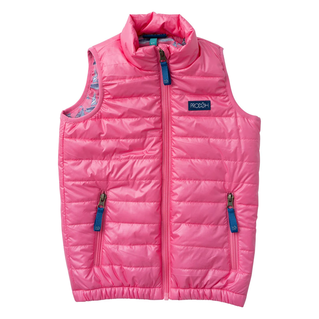 Prodoh Puffer Vest Pink Cosmos