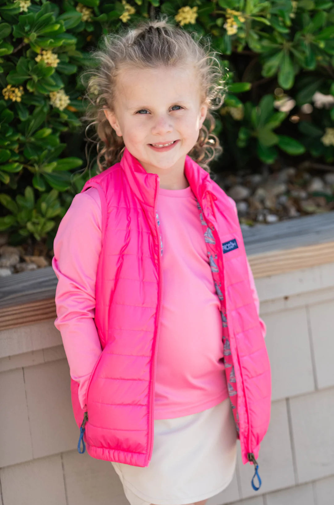 Prodoh Puffer Vest Pink Cosmos