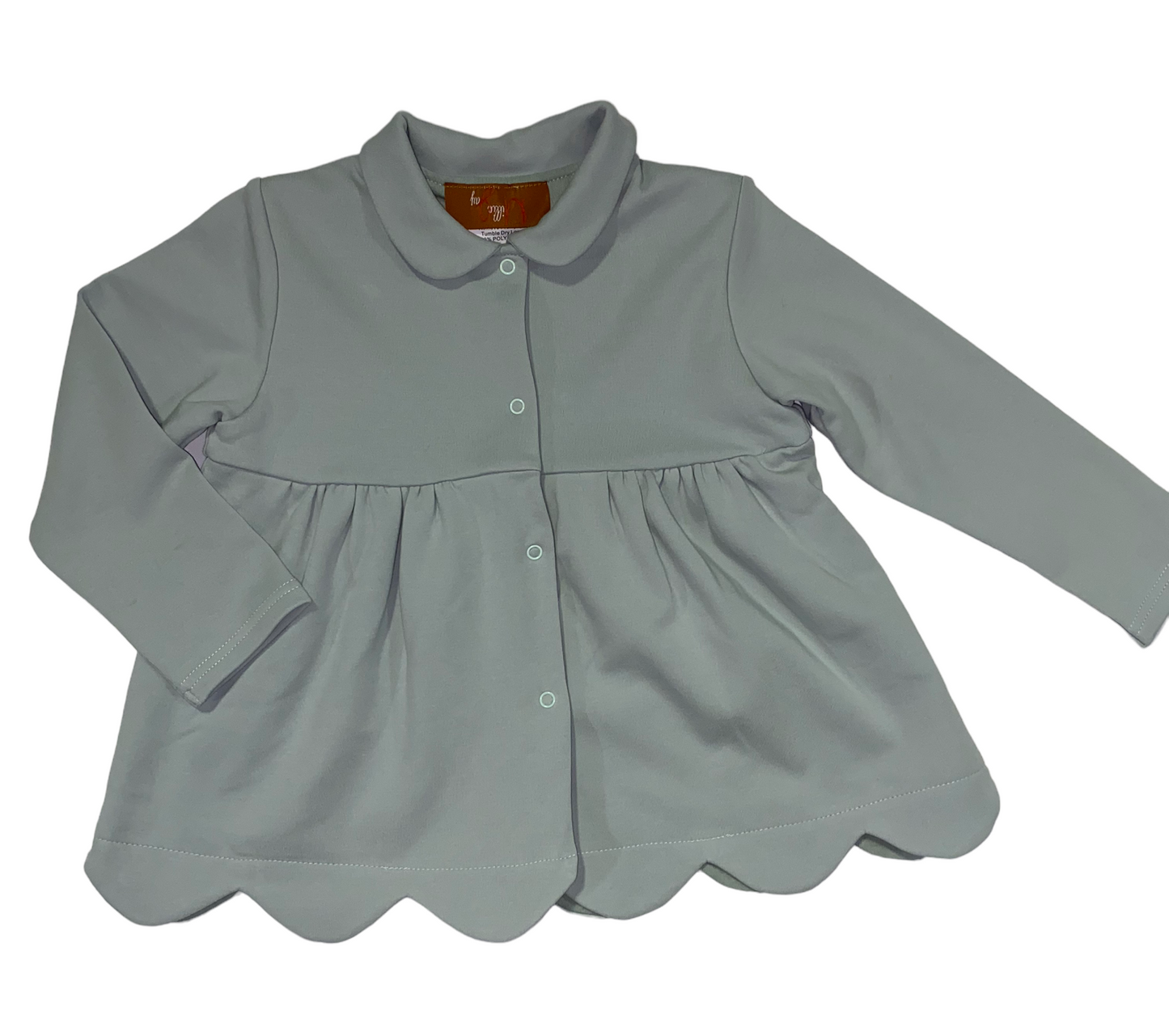 Sage Green Collard Girls Babydoll Jacket