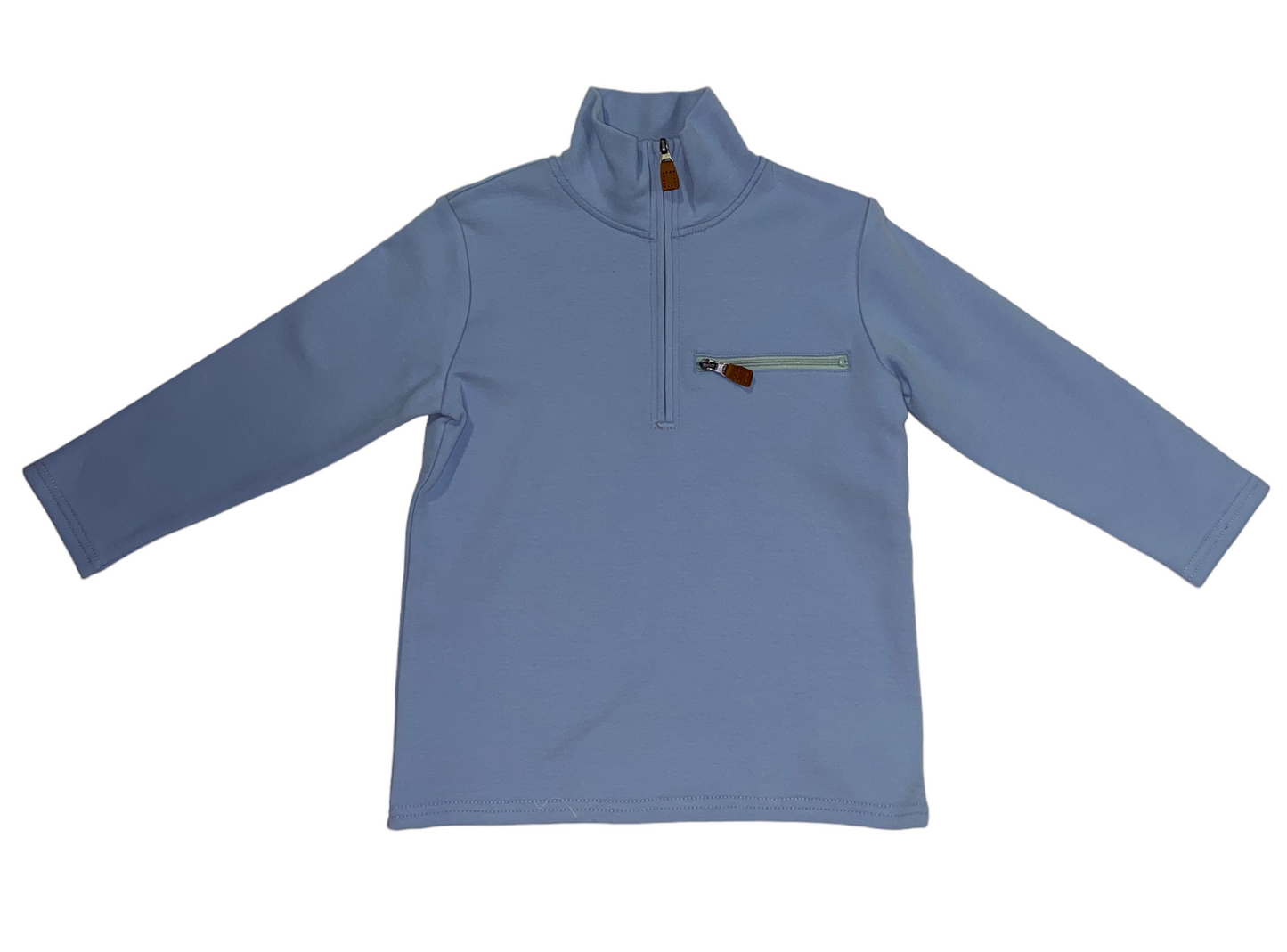 Light Blue Quarter Zip Pullover