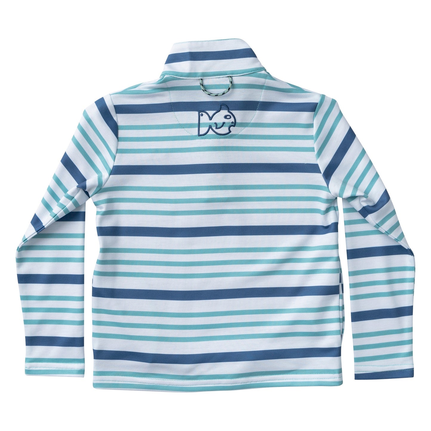 Sporty Snap Performance Pullover - Moonlight Nile Stripe