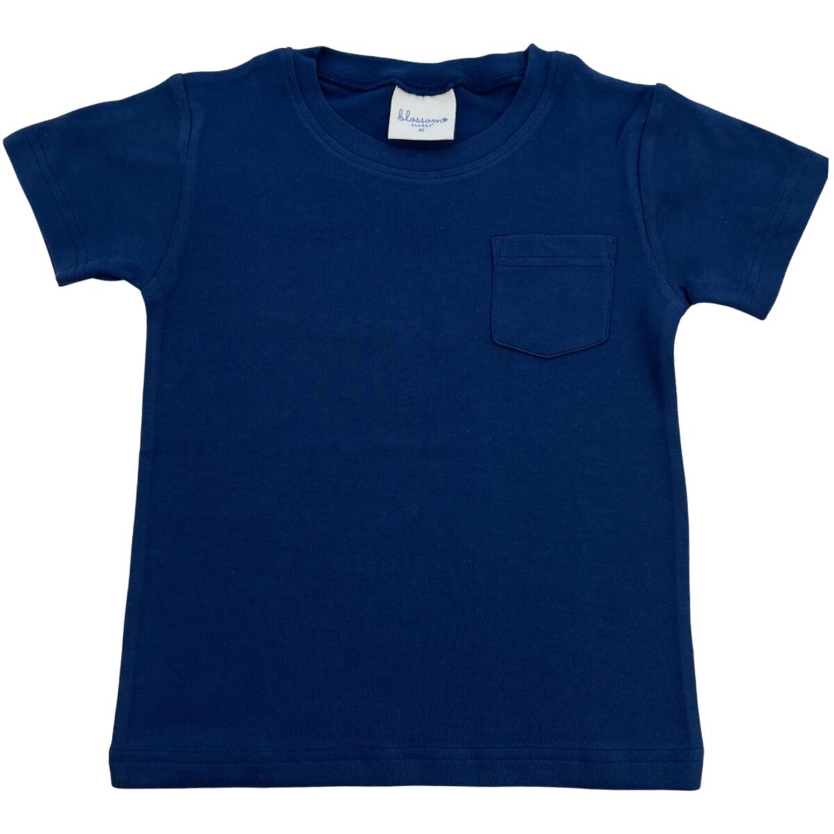 Boys Navy Pocket Tee