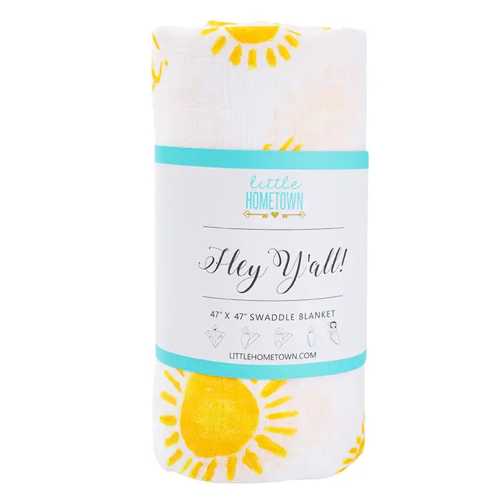 Hey Yall! Muslin Swaddle Blanket