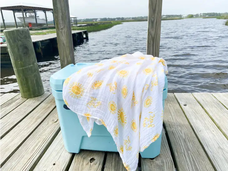 Hey Yall! Muslin Swaddle Blanket