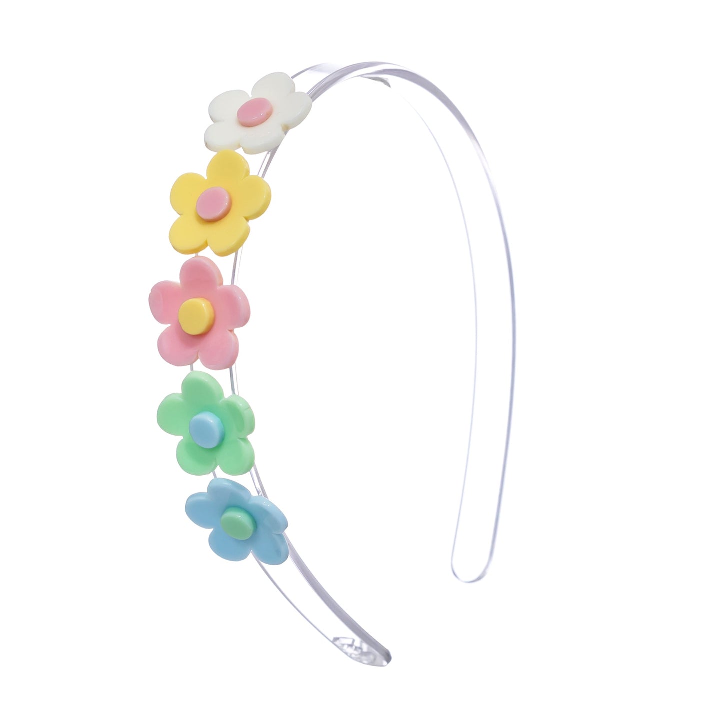 Lilies & Roses Multi Flower Pastel Headband