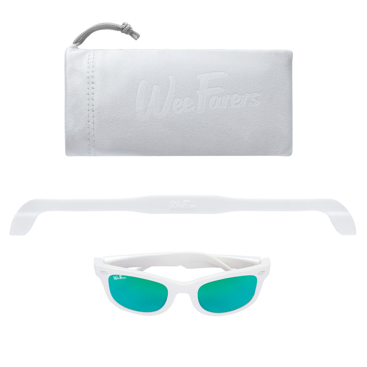 Polarized WeeFarers White w/ Sea Green