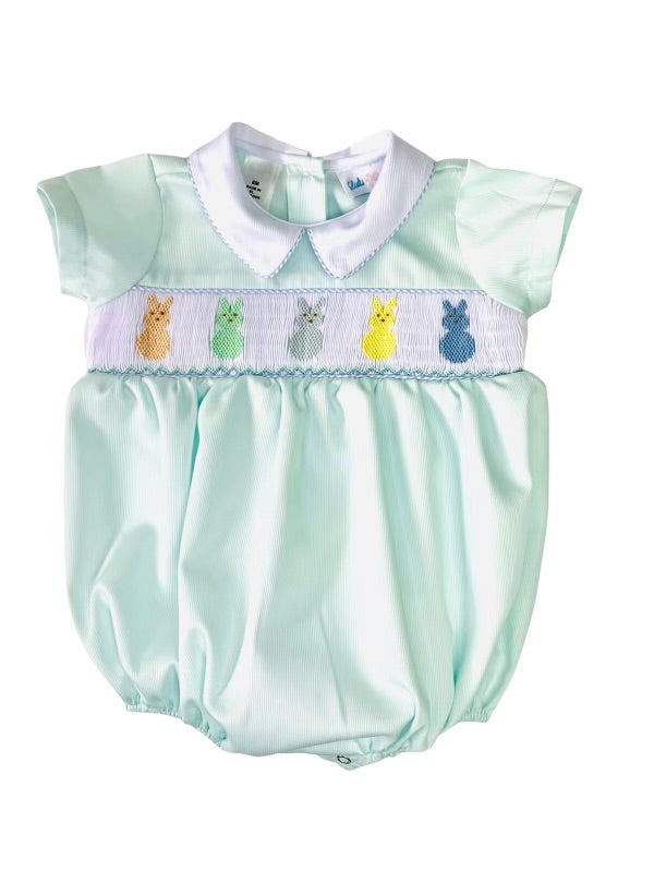 Noah Smocked Peep Bubble
