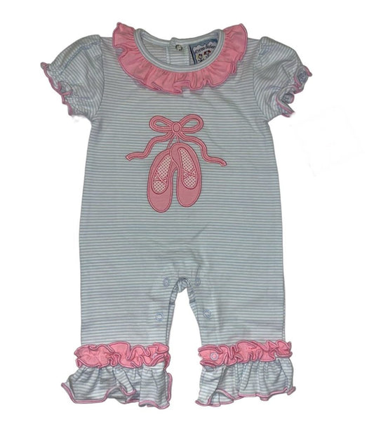 Ballet Shoes Applique Romper