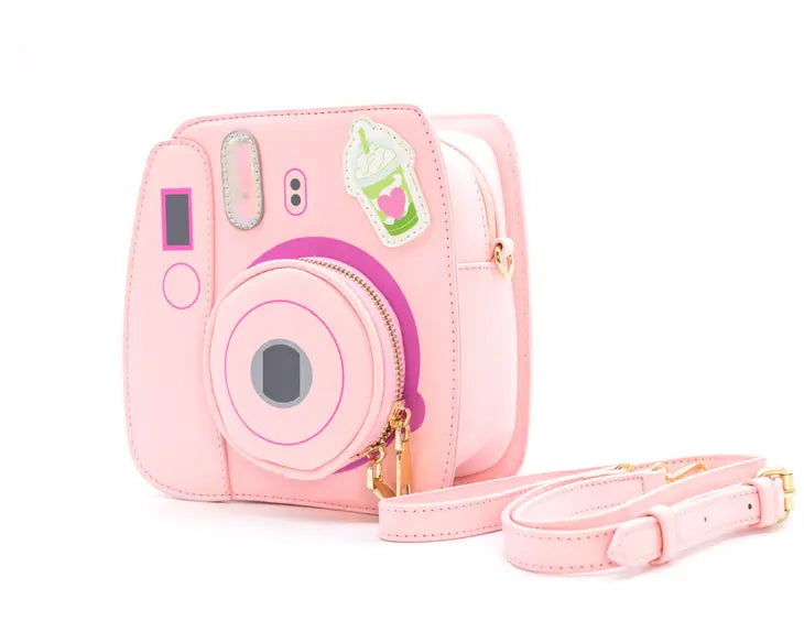 Pink Instant Camera Handbag