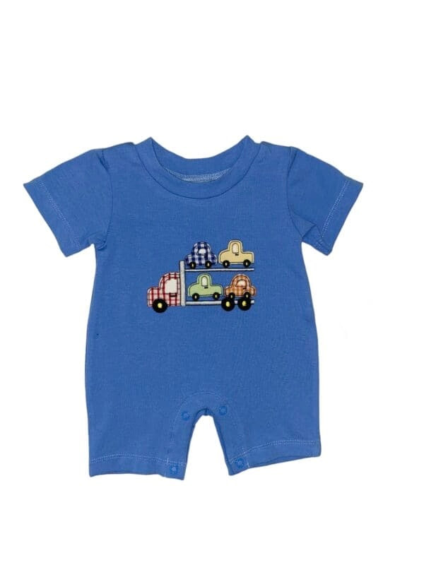 Car Handler Boys Appliqué Romper