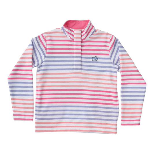 Pink Carnation Sporty Snap Pullover