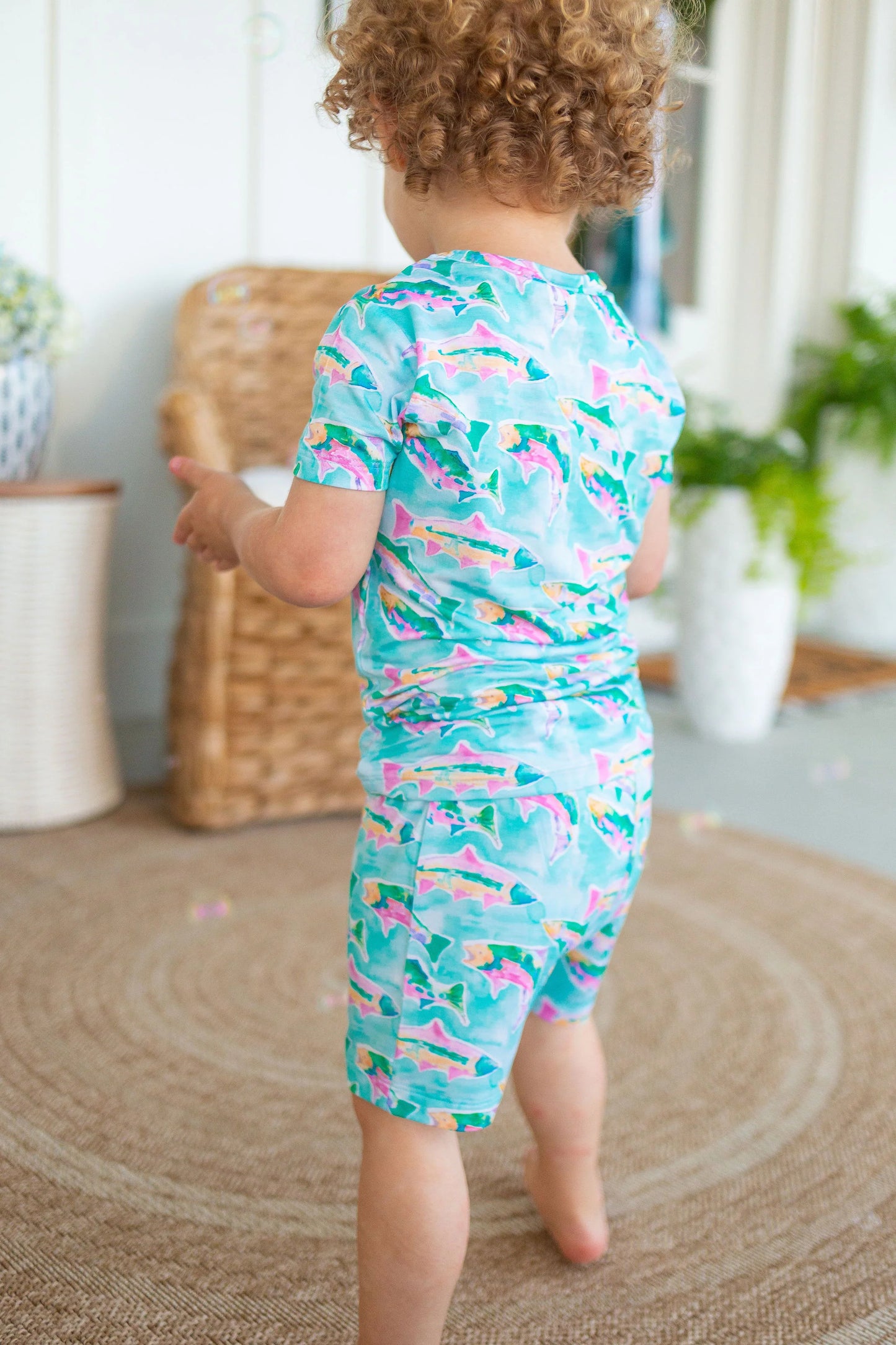 Fish Two Piece Short Pajama Set