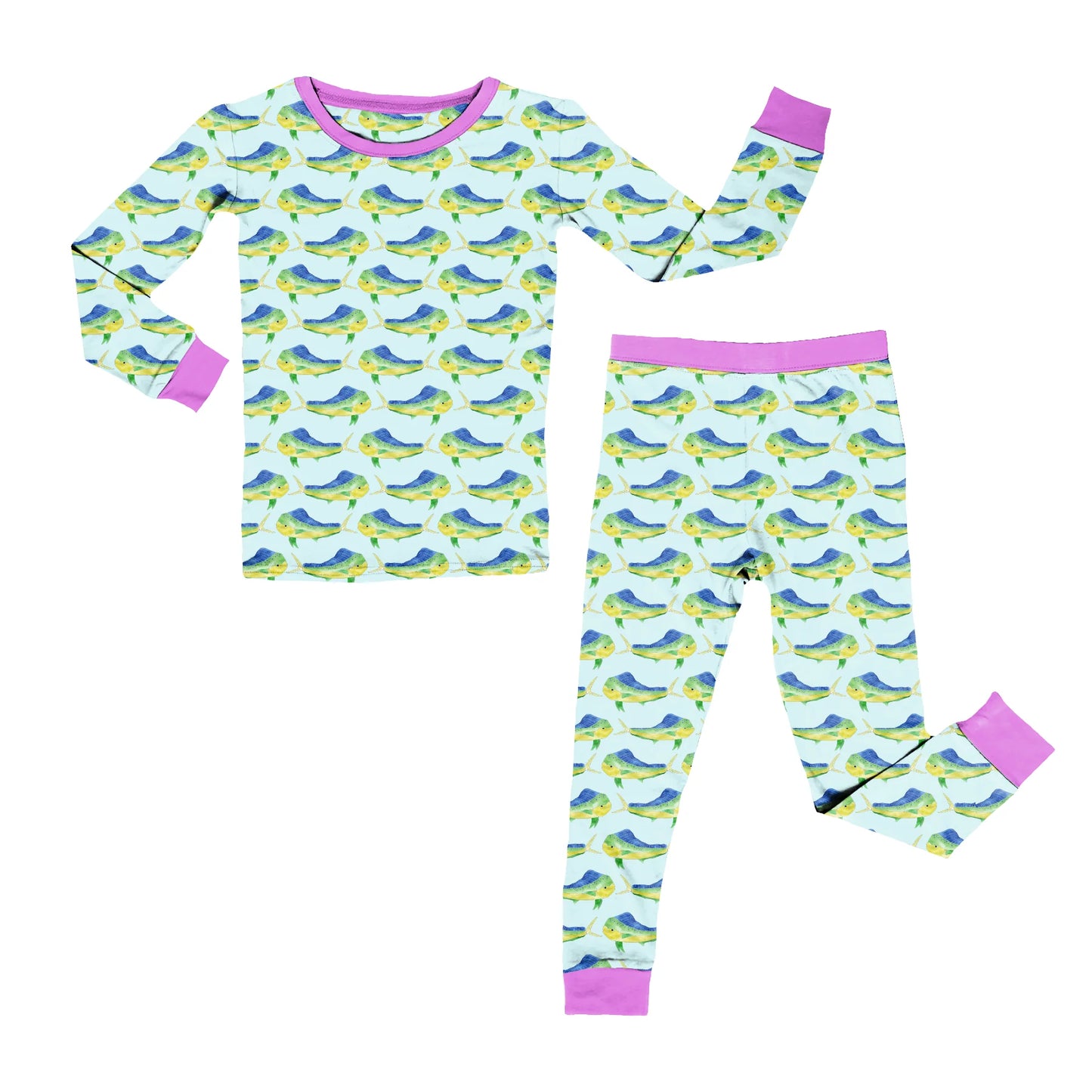 Dolphin Dance Pink Long Sleeve 2pc Set