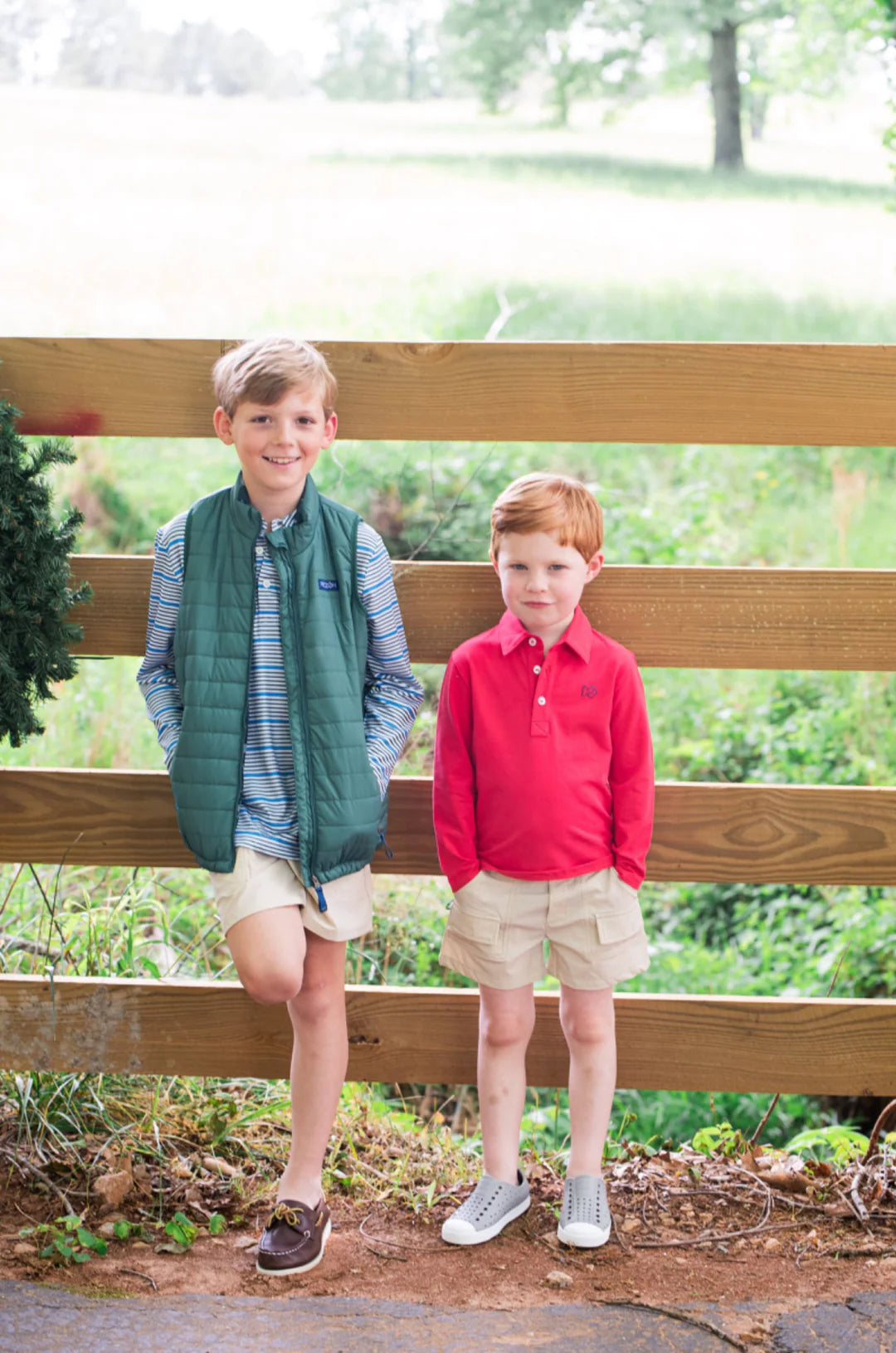 Too Cool For School Long Sleeve Polo in Winterberry Red