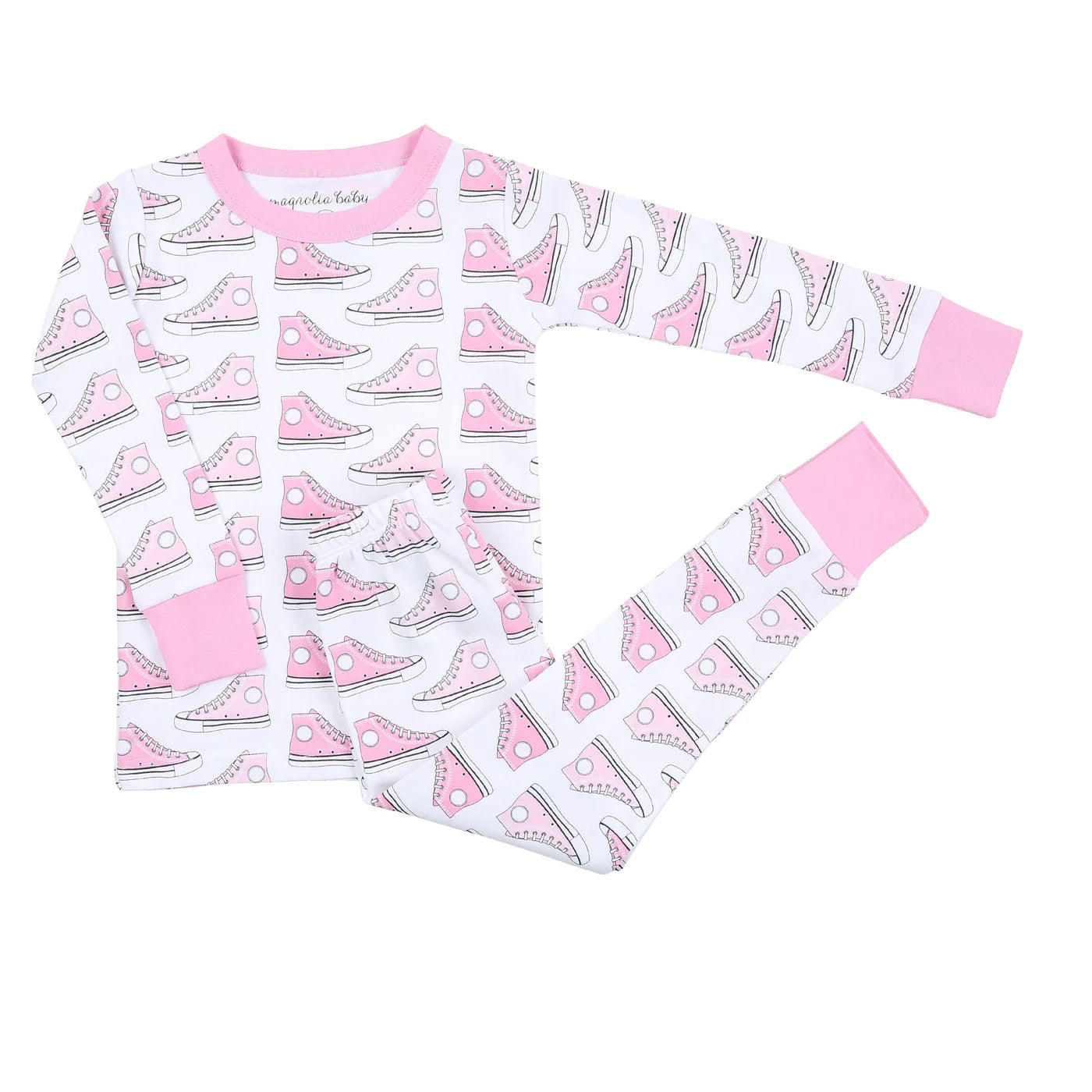 Pink Sneakers Long Pajamas