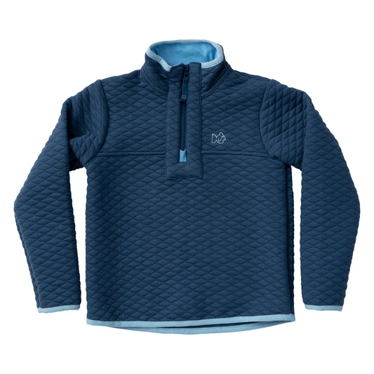 Prodoh Quilted Zip Pullover Moonlight Blue