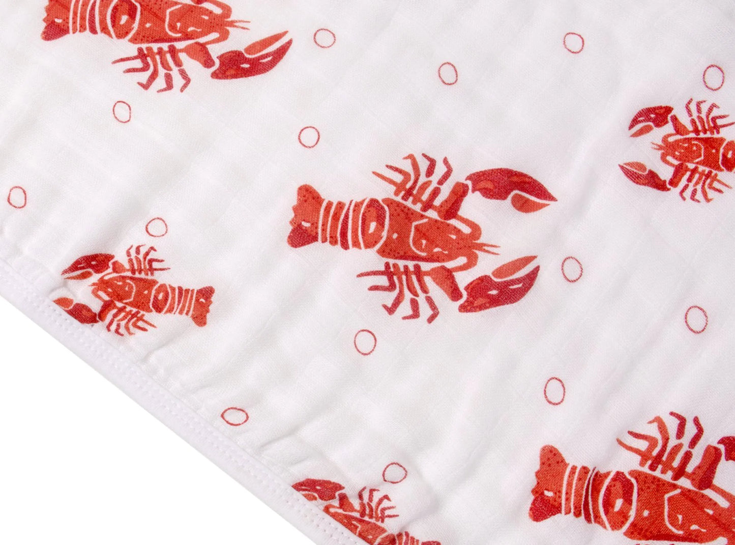 Crawfish Lobster Burp Cloth + Bib