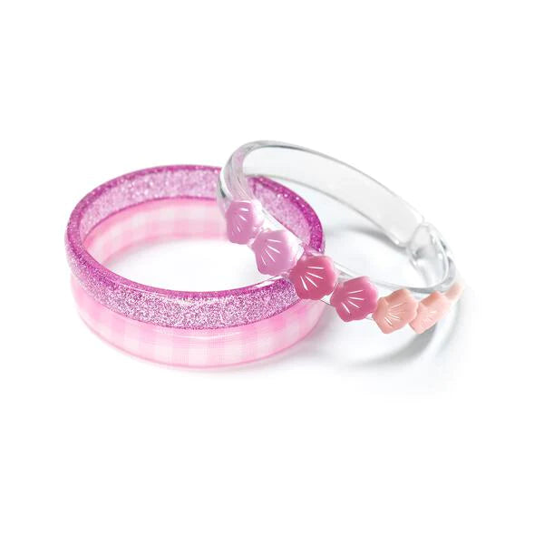 Lilies & Roses Pink Seashells Bracelet Set