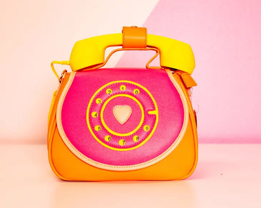 Pink & Orange Phone Handbag